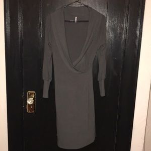 Blu Heaven v neck sweater dress